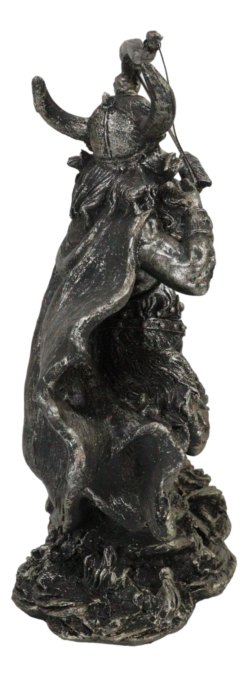 Viking Berserker Warrior With Bull Horn Helmet Shooting Arrow With Bow Figurine - Image 2