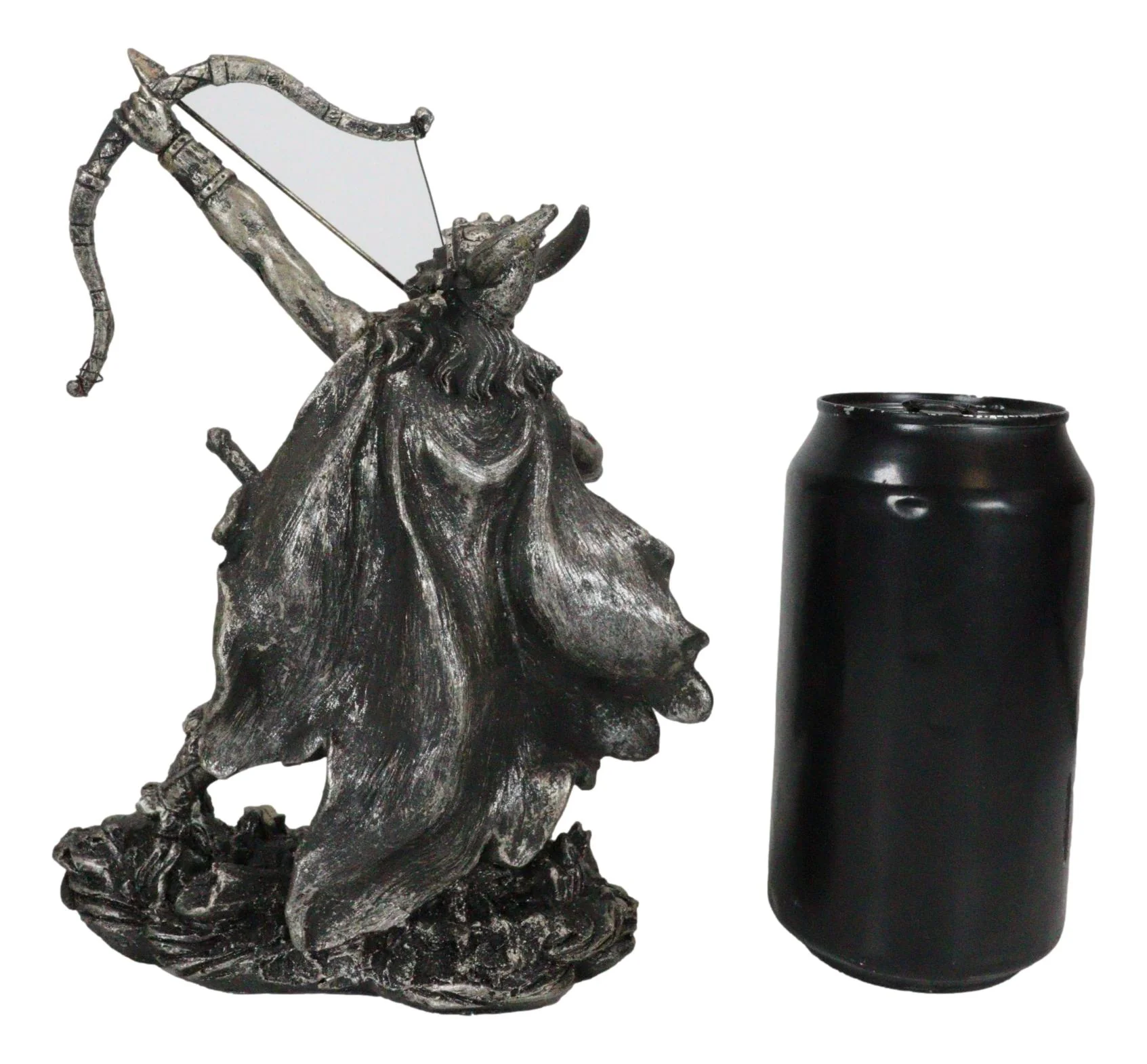 Viking Berserker Warrior With Bull Horn Helmet Shooting Arrow With Bow Figurine - Image 7