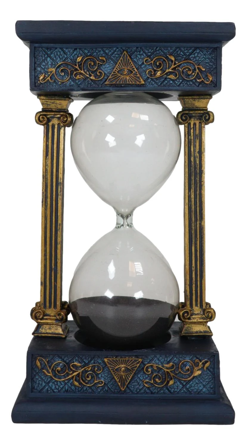Vintage Baroque Freemasons Freemasonry Masonic Square and Compasses Sandtimer - Image 5