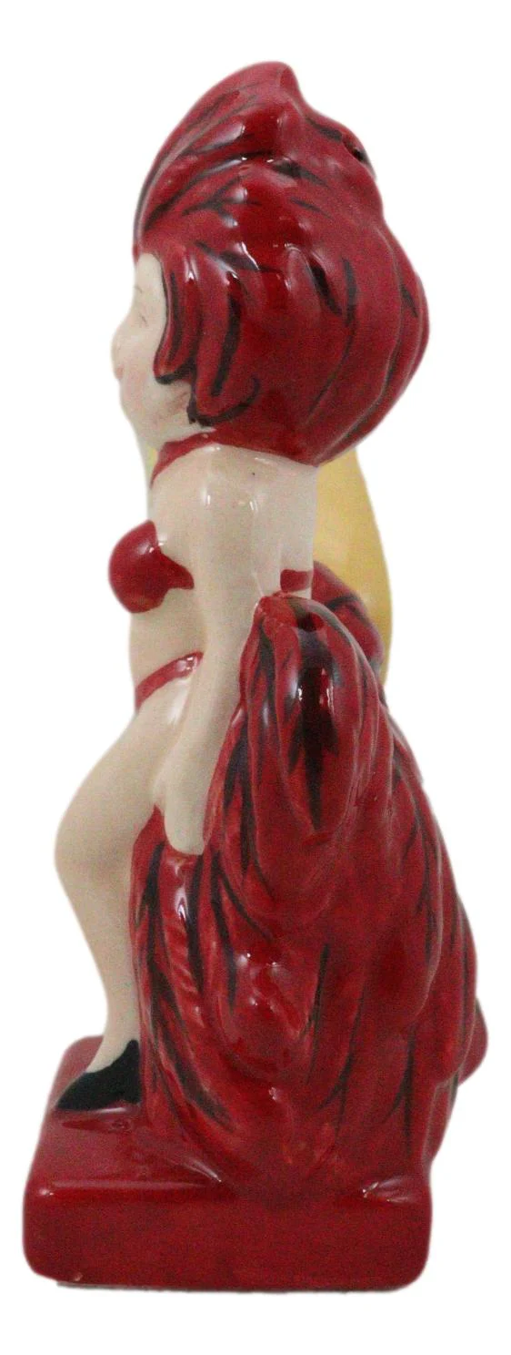 Welcome To Fabulously Fun Casinos Good Luck Pin Up Show Girl Salt Pepper Shakers - Image 5