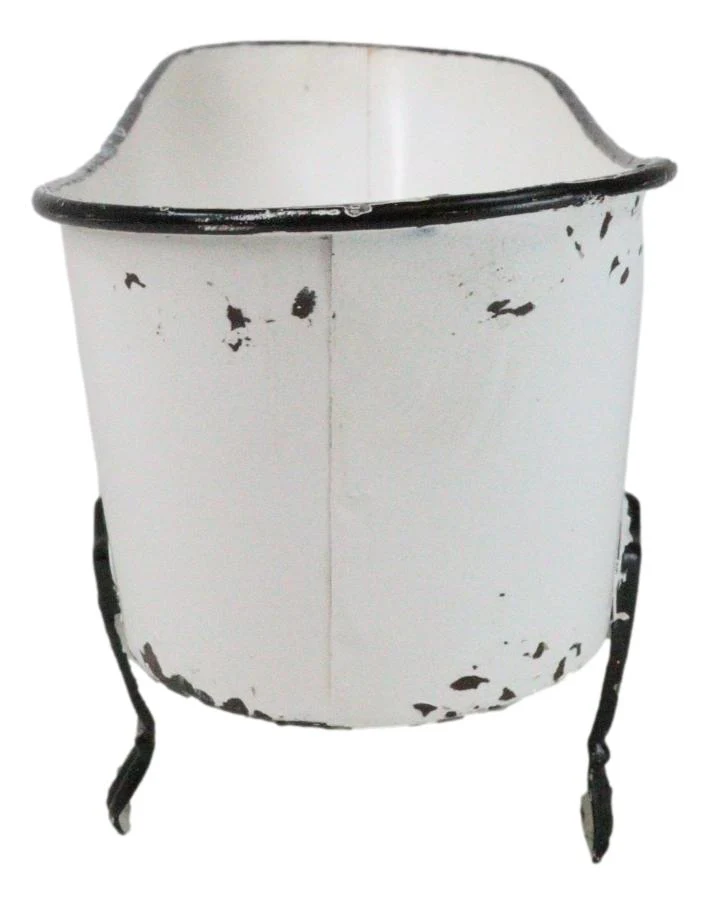 Western Country Rustic Metal Freestanding Bathtub Replica Decor 10"L - Image 3