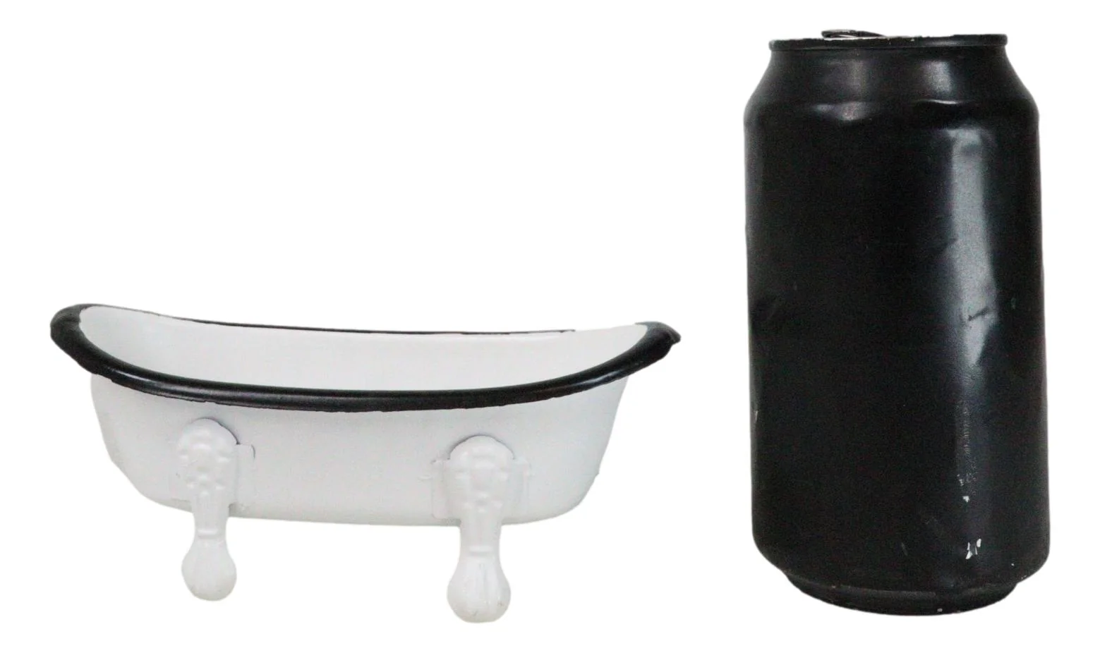 Western Country Rustic Metal Freestanding Small Bathtub Replica Decor 5.75"L - Image 7
