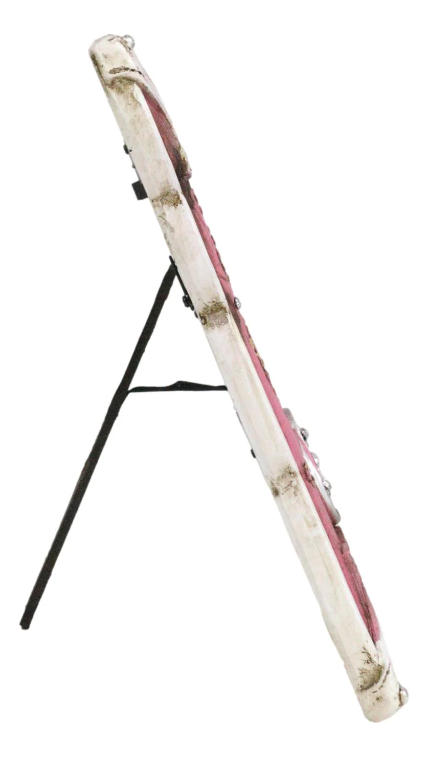 Western Cowgirl Pink Faux Leather Horseshoe Picture Frame Wall Or Easel 4"X6" - Image 10