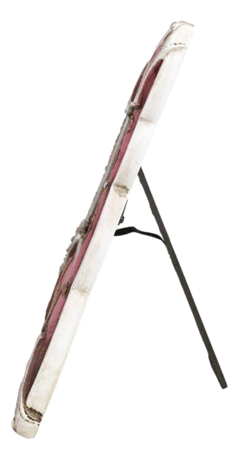 Western Cowgirl Pink Faux Leather Horseshoe Picture Frame Wall Or Easel 4"X6" - Image 6