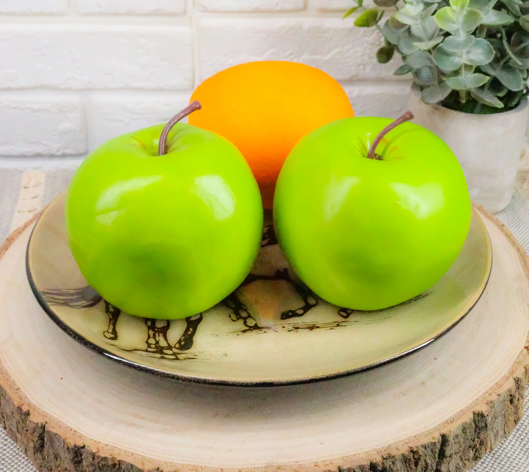 Ebros Western Rustic Running Horses Round Dessert Appetizer Salad Plates Set of 4 - Image 6
