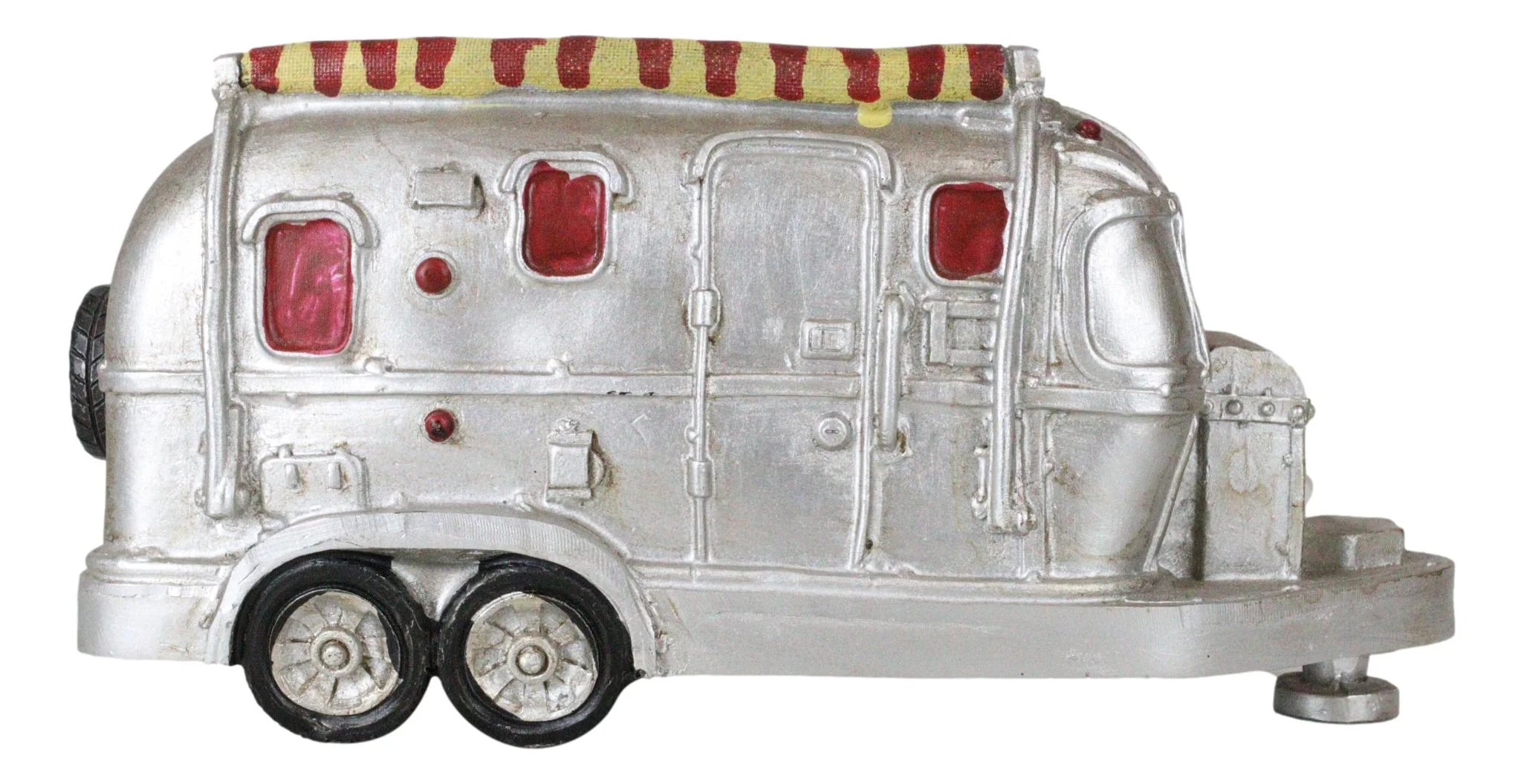 Western Vintage Country Silver Camper Caravan RV Money Coin Piggy Savings Bank - Image 5