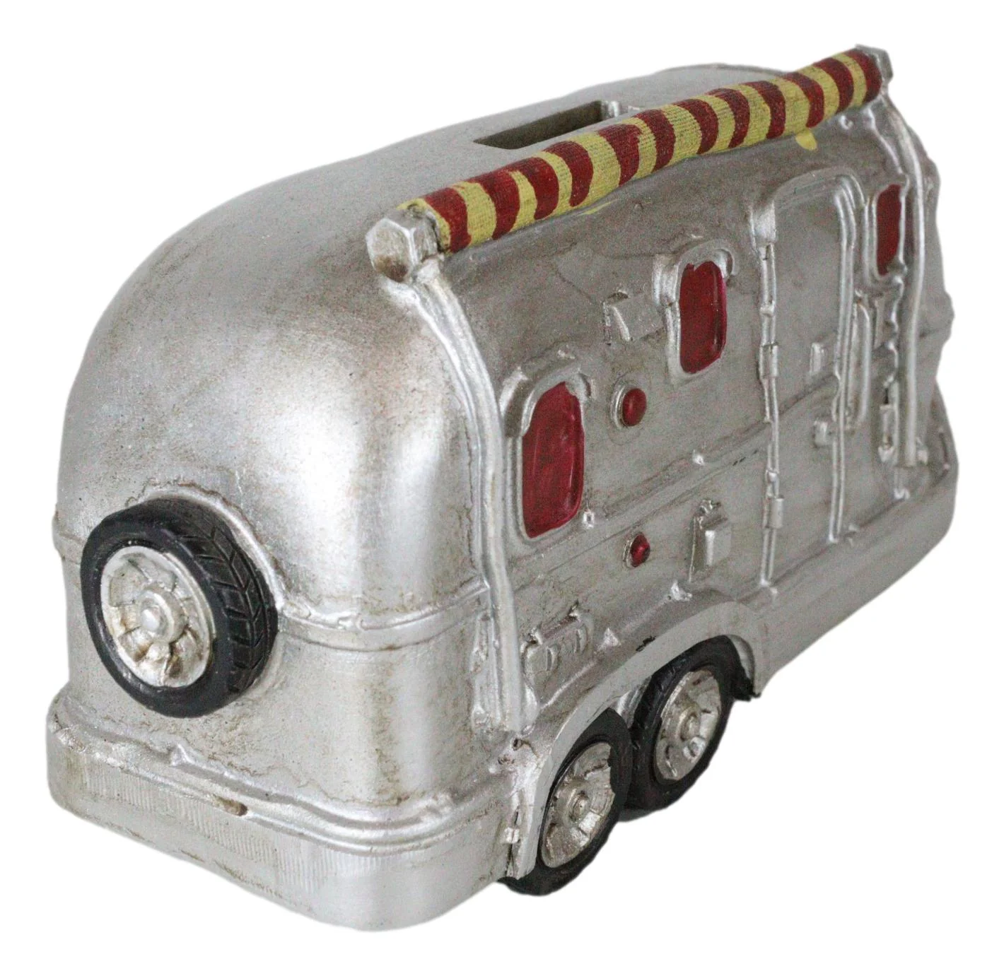 Western Vintage Country Silver Camper Caravan RV Money Coin Piggy Savings Bank - Image 8