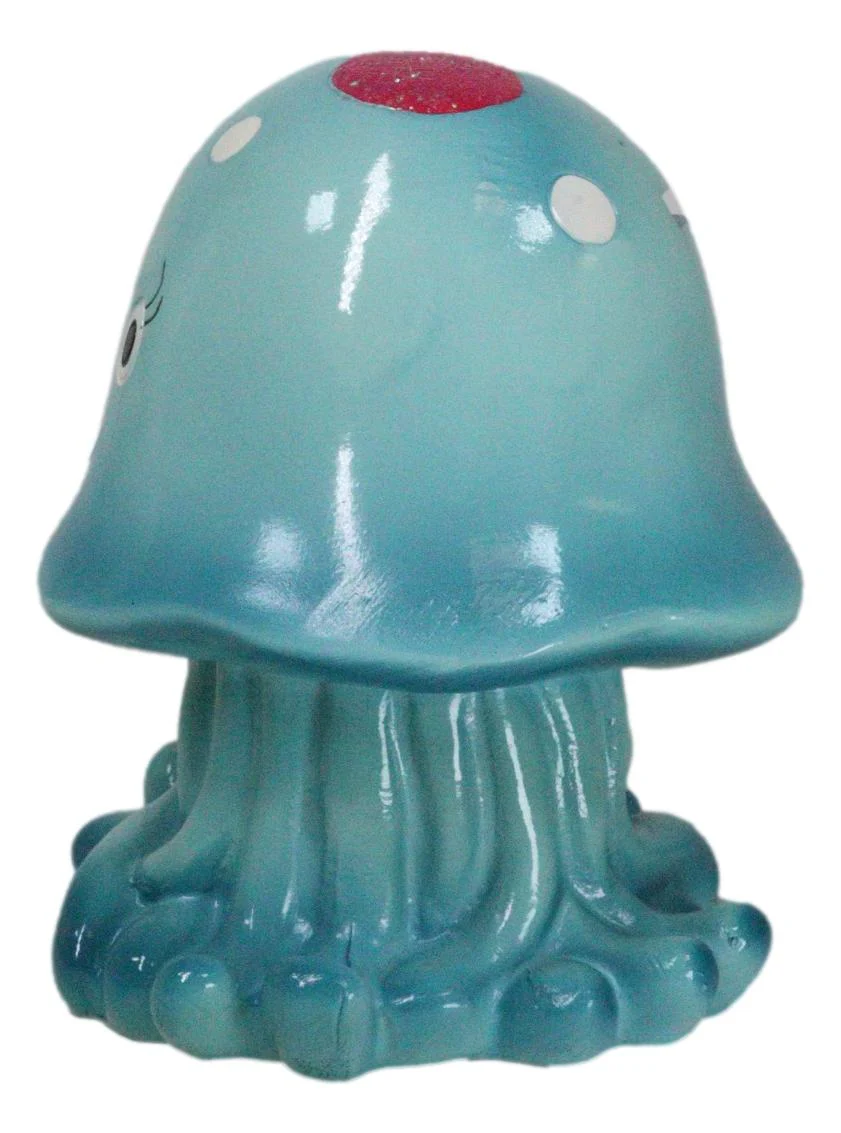 Whimsical Nautical Marine Blue Sea Jellyfish Money Coin Savings Piggy Bank - Image 8