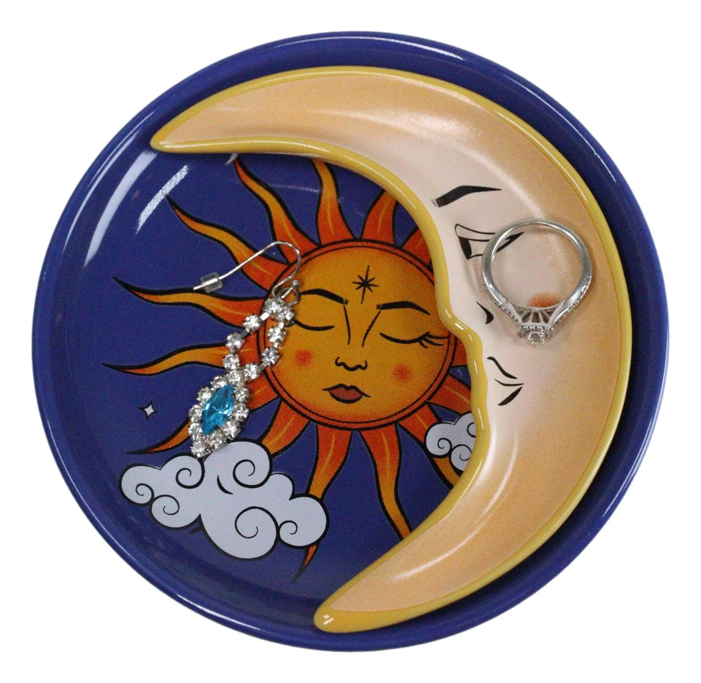 Wicca Celestial Belenos Sun God And Luna Moon Goddess Night Day Trinket Dish - Image 7