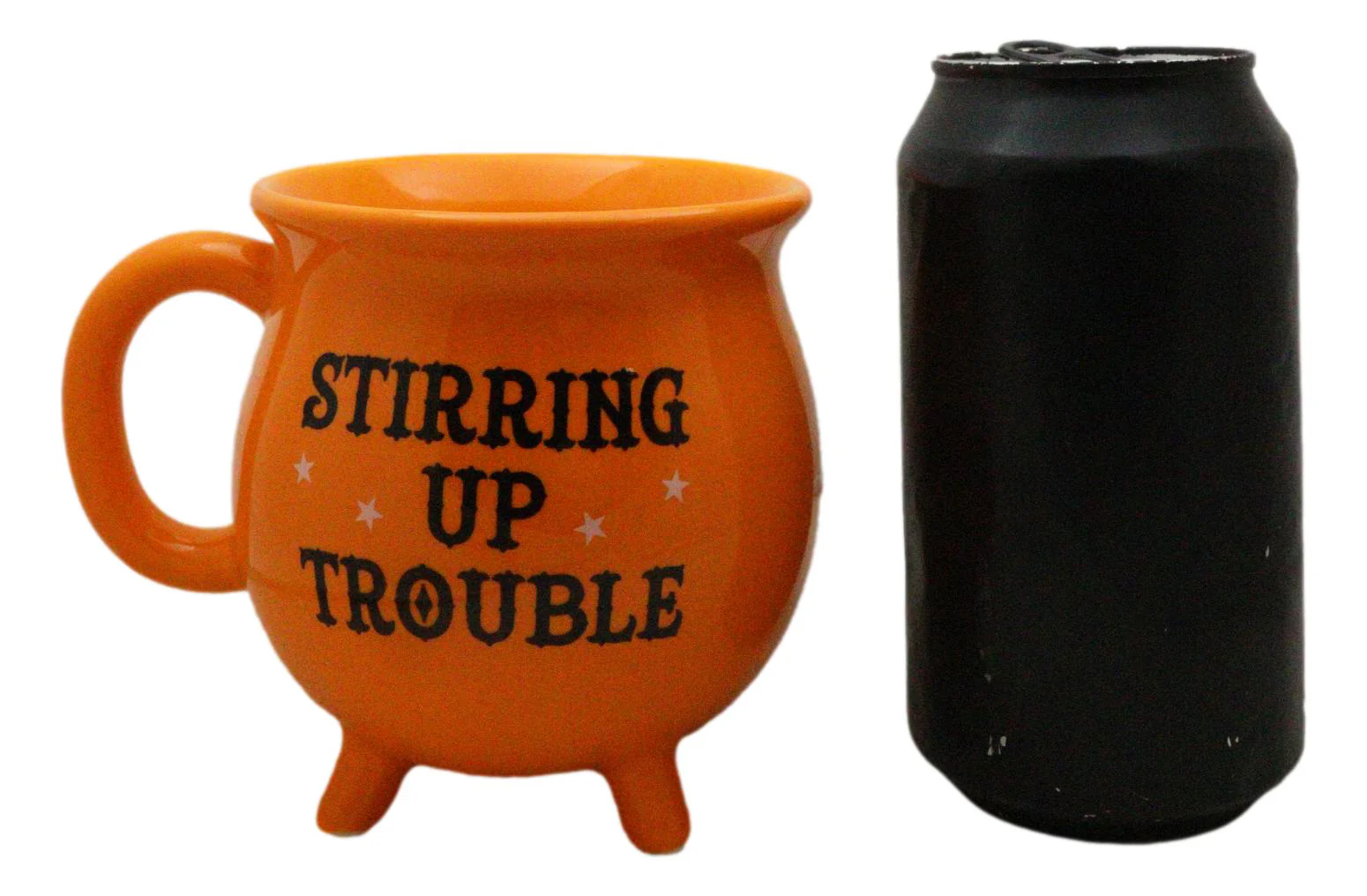 Wicca Magic Orange Stirring Up Trouble Cauldron Ceramic Mug With Handle 16oz - Image 8
