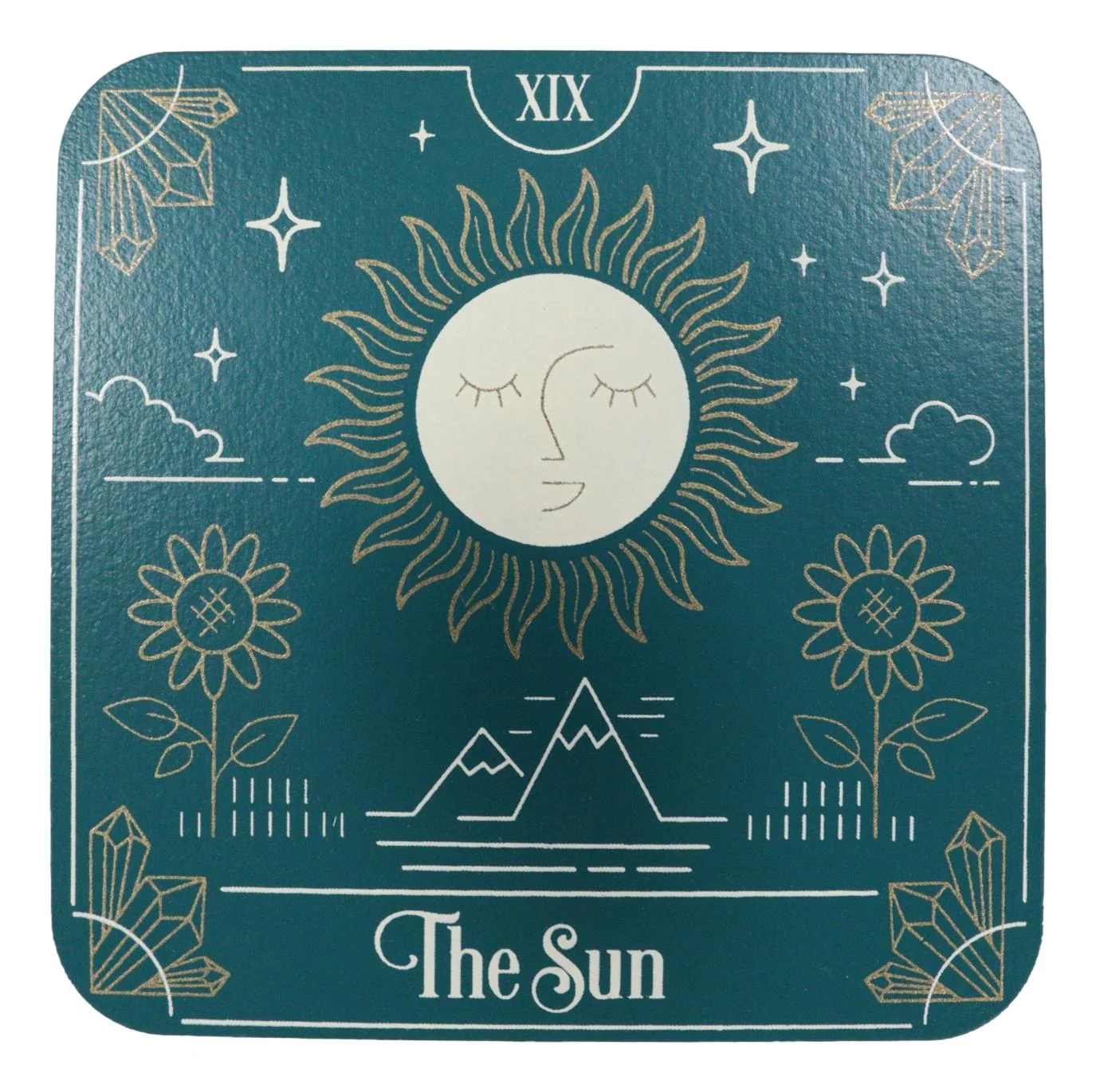 Wicca Tarot Card MDF Wood Coaster Set of 4 Tiles With Cork Backing And Holder - Image 7