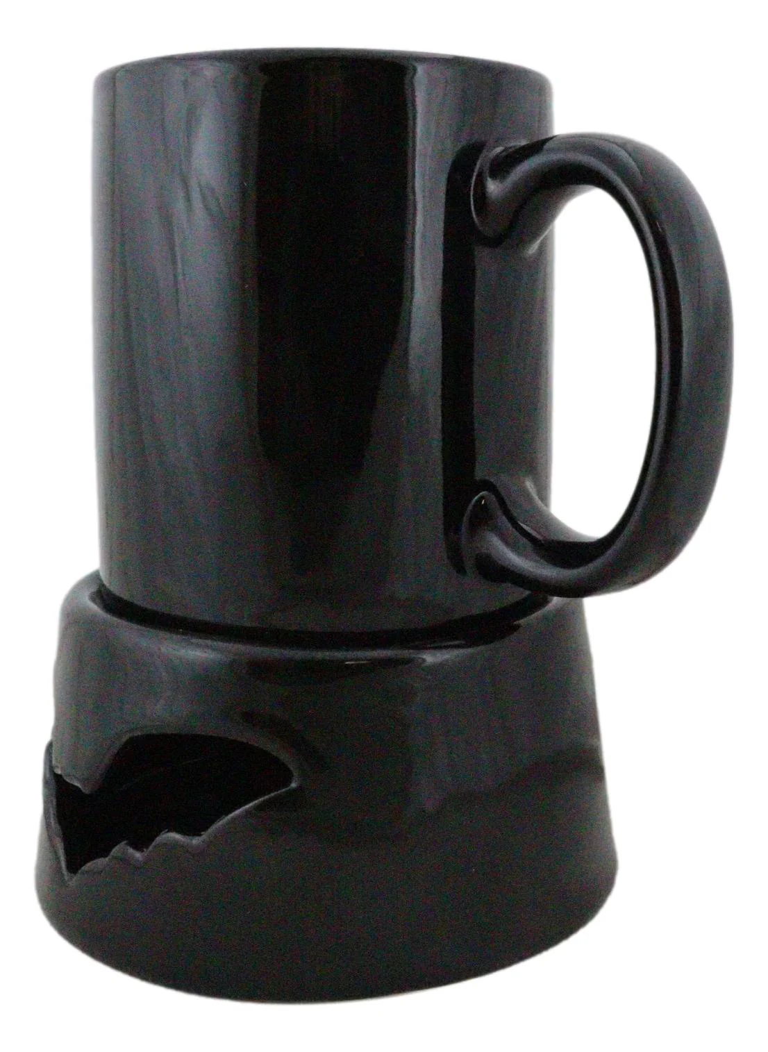 Wicca Vampire Bat Black Cup With Candle Holder Mug Warmer Shadow Caster Set - Image 4