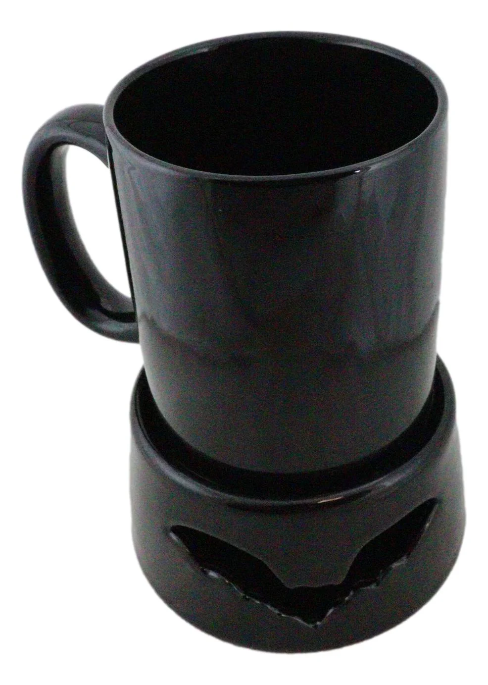Wicca Vampire Bat Black Cup With Candle Holder Mug Warmer Shadow Caster Set - Image 6