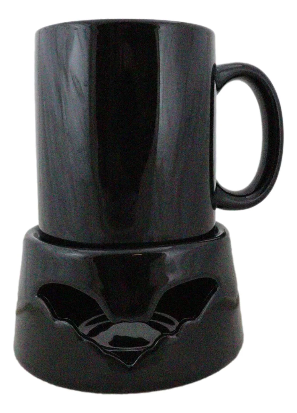 Wicca Vampire Bat Black Cup With Candle Holder Mug Warmer Shadow Caster Set - Image 8