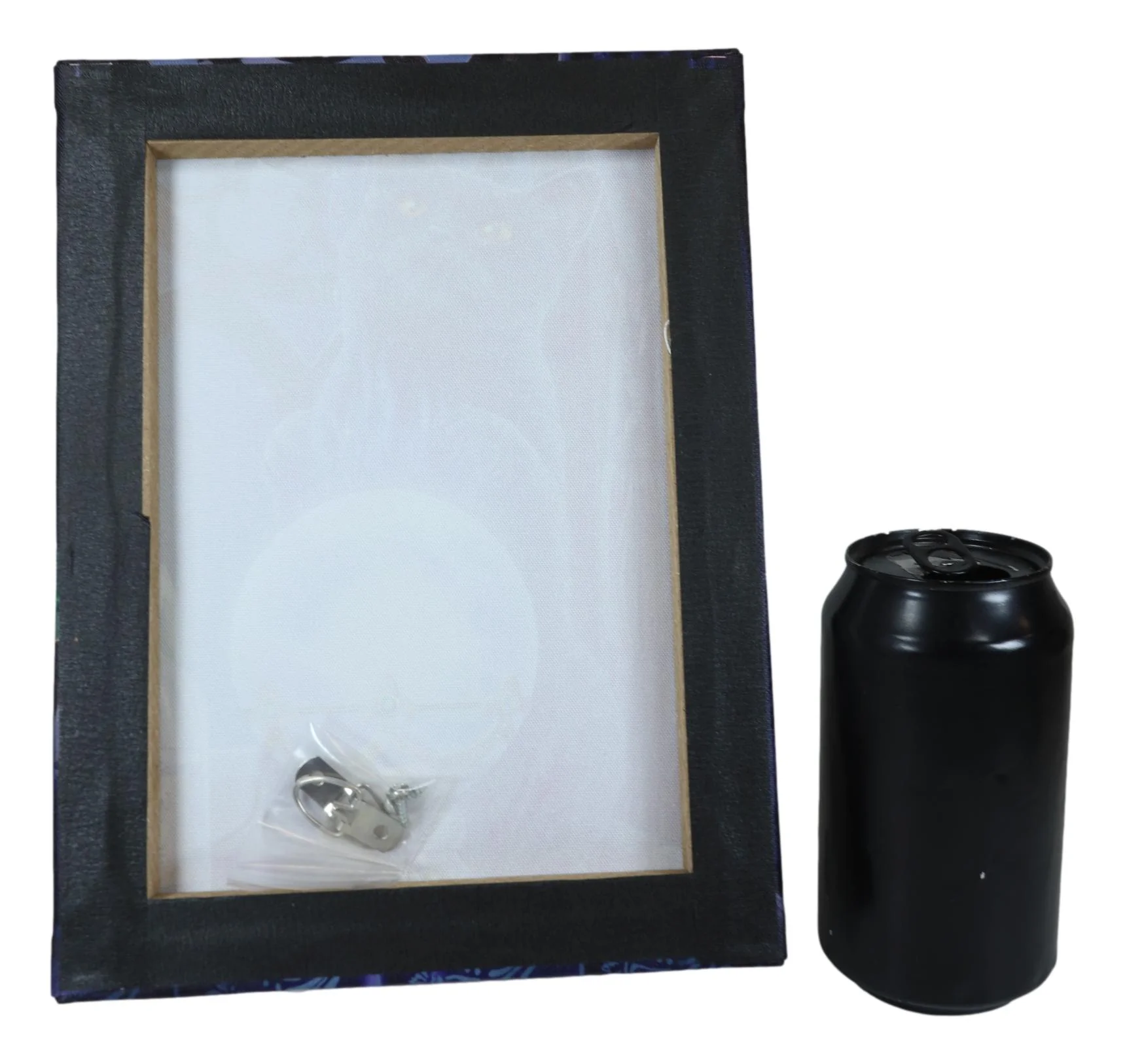 Wicca Witches Apprentice Black Cat By Gazing Ball Wood Framed Canvas Wall Decor - Image 4