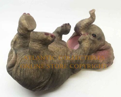 Wild Life Elephant Wine Bottle Holder Pachyderm Elephant Theme Kitchen Decor - Image 2