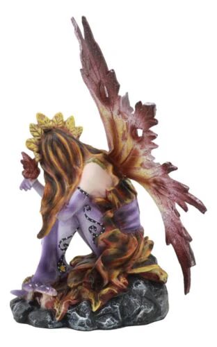 Wild Traveler Autumn Tribal Acorn Fairy Garden Statue 6.5"Tall Fall Season Fae - Image 5
