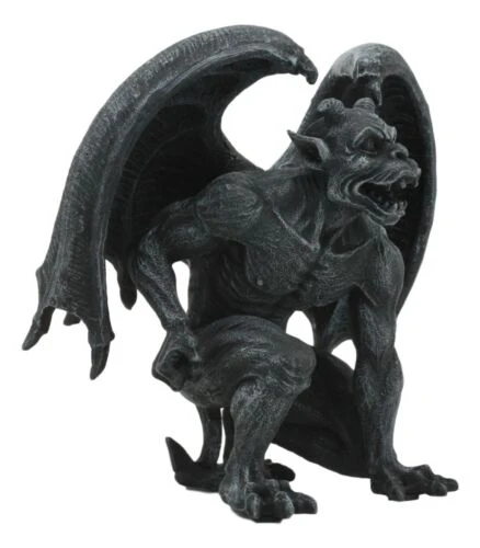 Winged Horned Devil Gargoyle Statue 6.25" Tall Notre Dame Evil Warden Gargoyle - Image 4