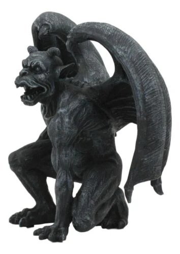 Winged Horned Devil Gargoyle Statue 6.25" Tall Notre Dame Evil Warden Gargoyle - Image 5