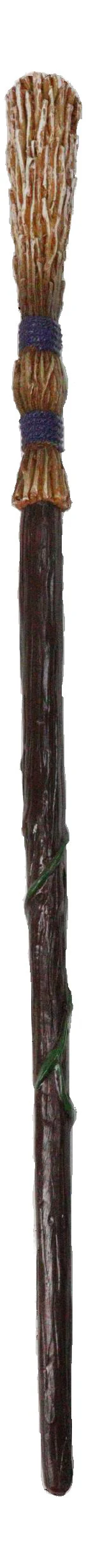 Witch Double Banded Twisted Vine Magical Flying Broom Stick Magic Wand Cosplay - Image 6