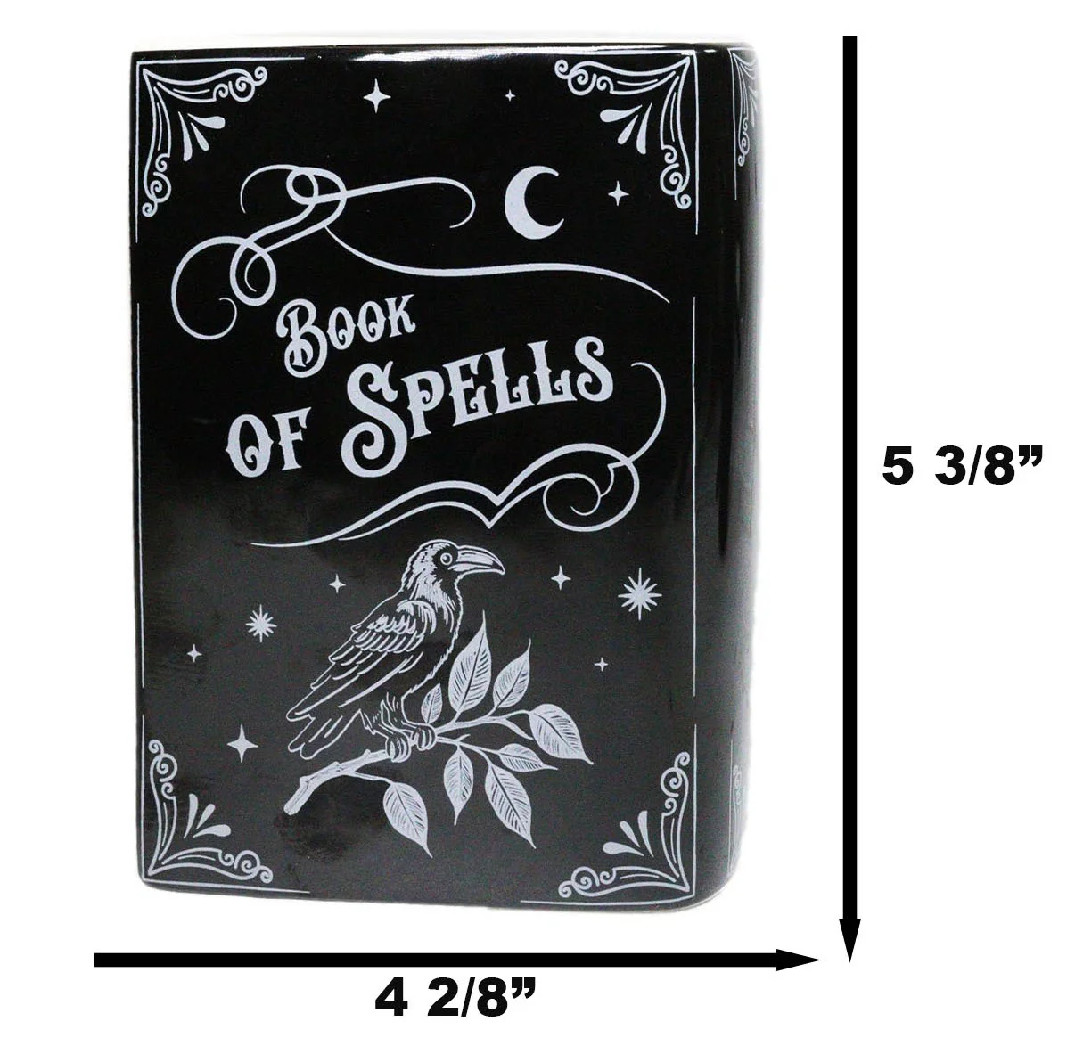 Witchcraft Magic Book of Spells 5.25" H Ceramic Book Shaped Planter Pot Vase - Image 12