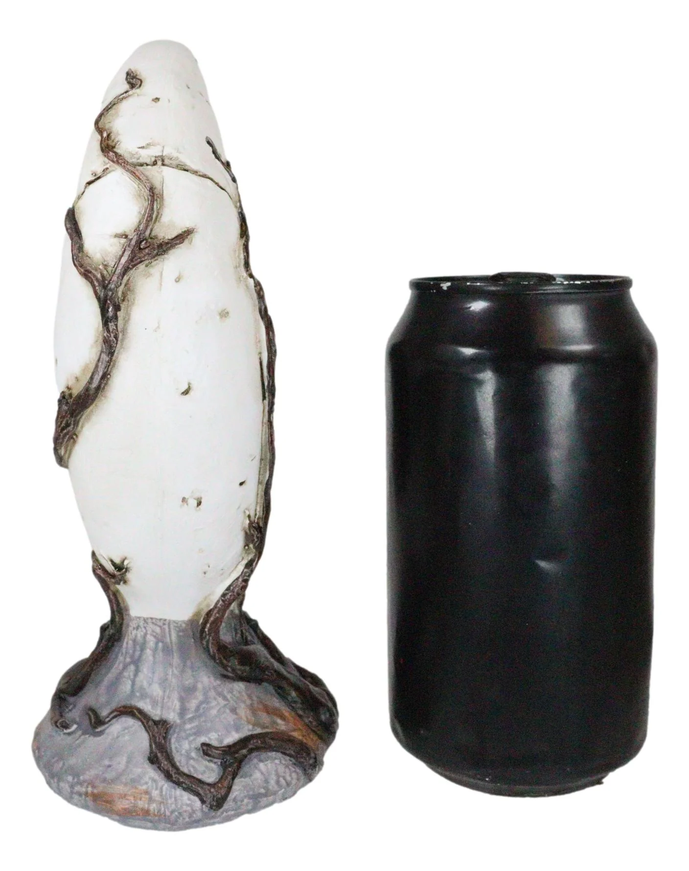 Witching Hour Halloween Black Cat Sitting On Crescent Moon Skull Figurine - Image 6