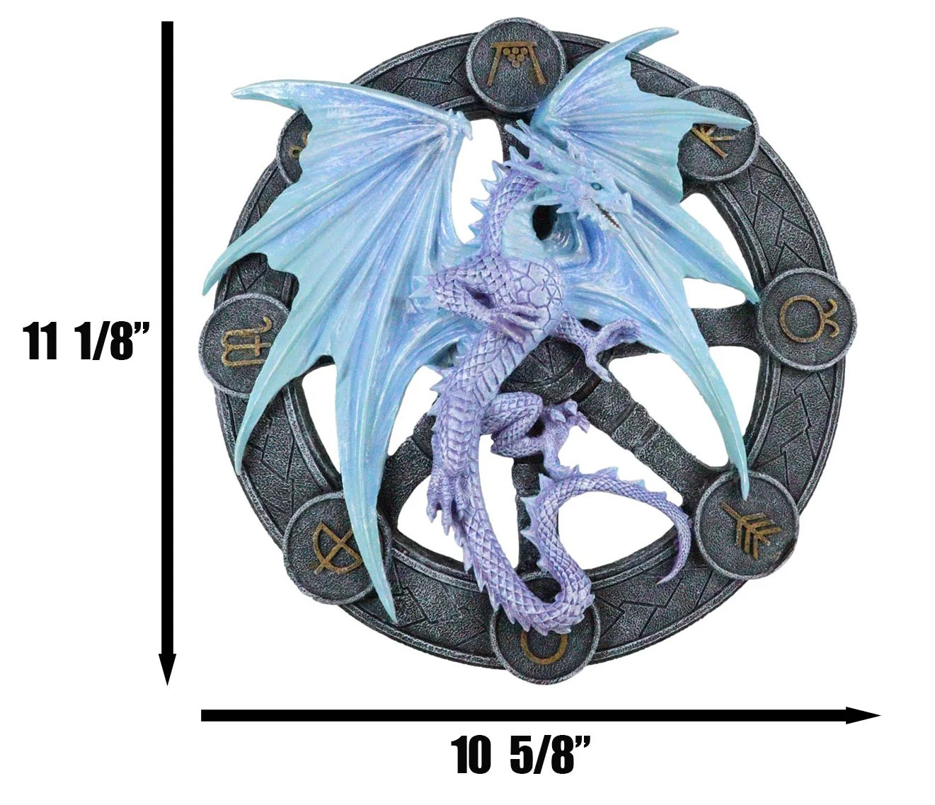 Yule Drake Winter Solstice Wheel of The Year Sabbats Of The Dragon Wall Decor - Image 2