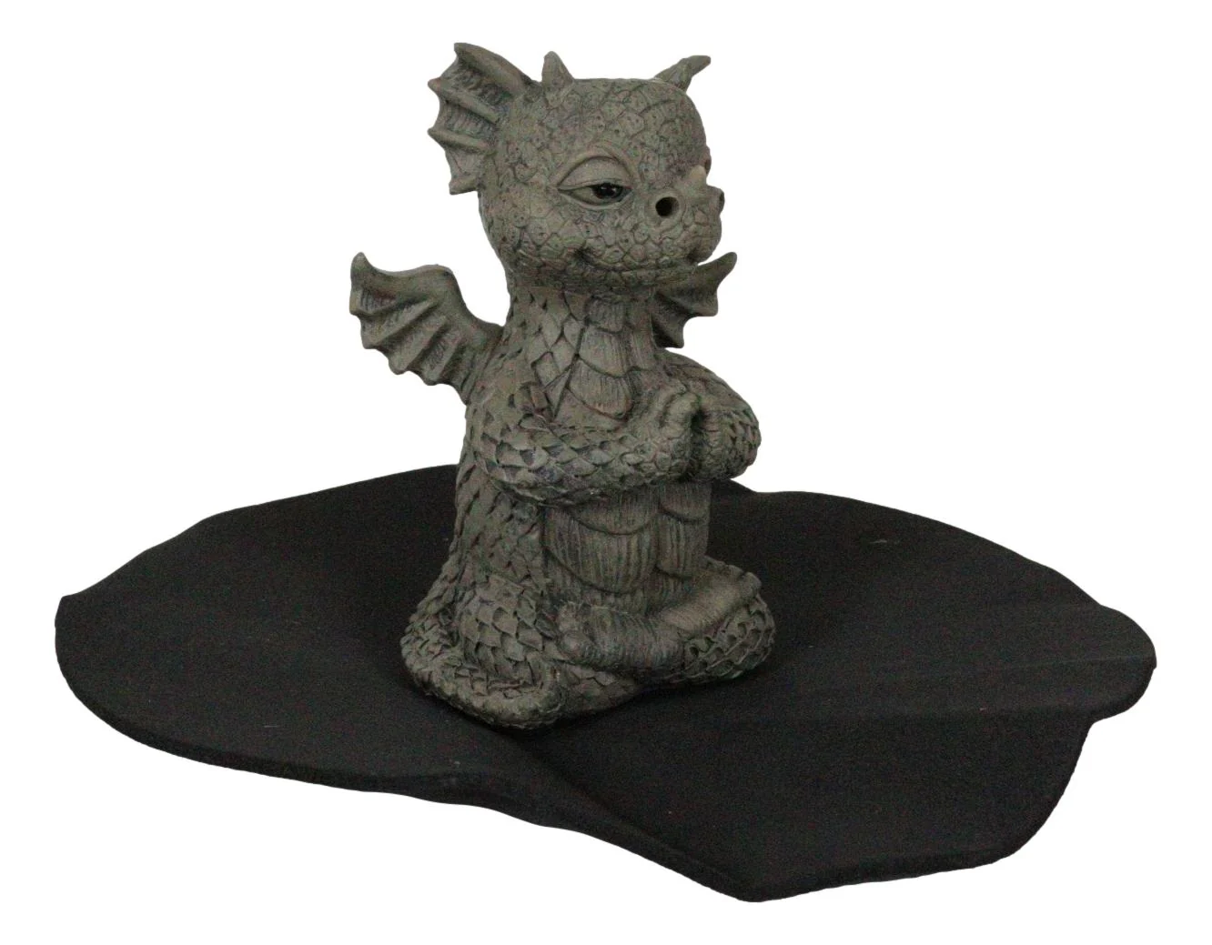 Zen Inner Peace Whimsical Garden Dragon Yoga Meditation Backflow Incense Burner - Image 4