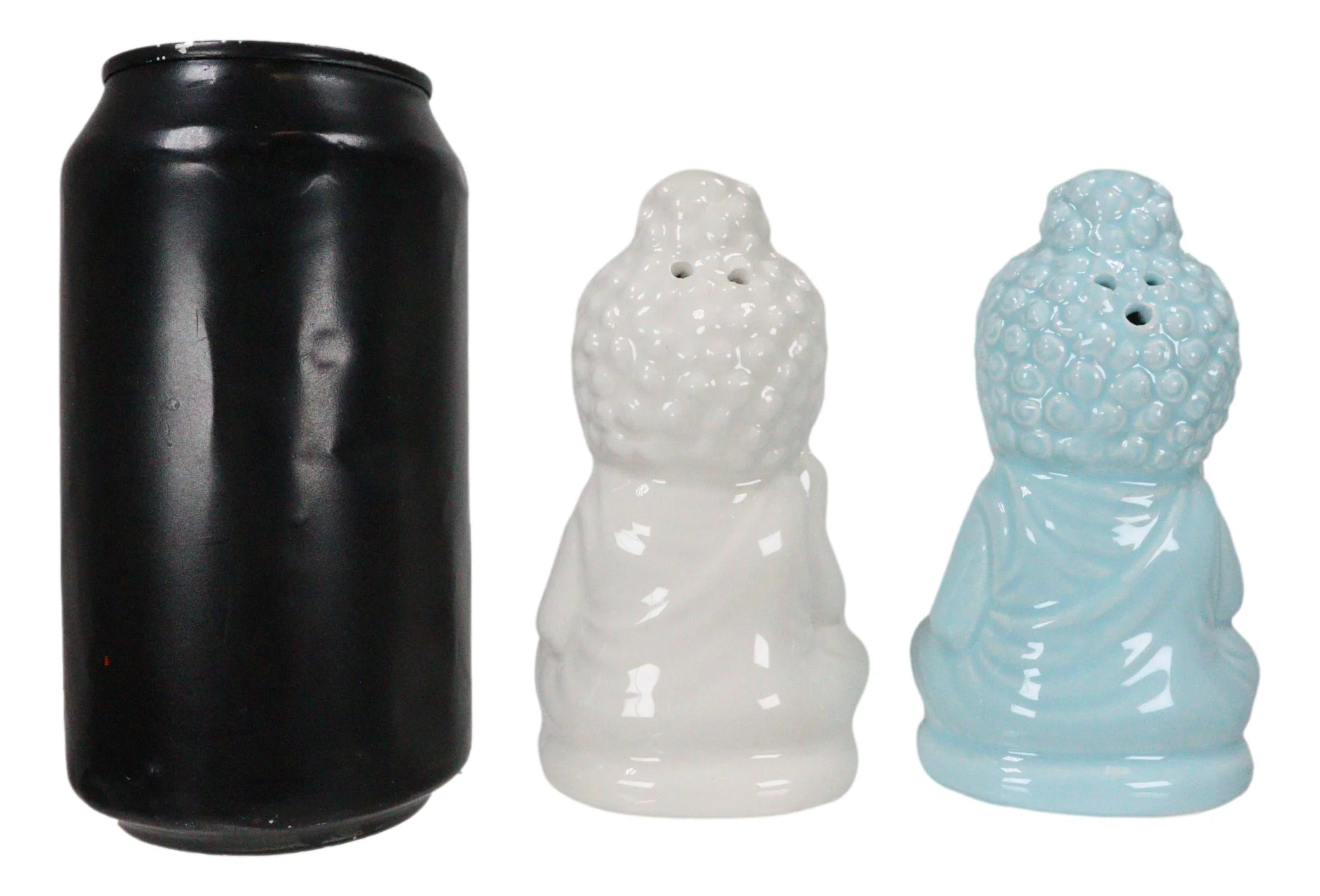 Zen Monk Monastery Baby Buddha Monks Meditating Ceramic Salt And Pepper Shakers - Image 6